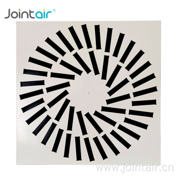 Square Swirl Diffuser Register adjustable control 48 blades